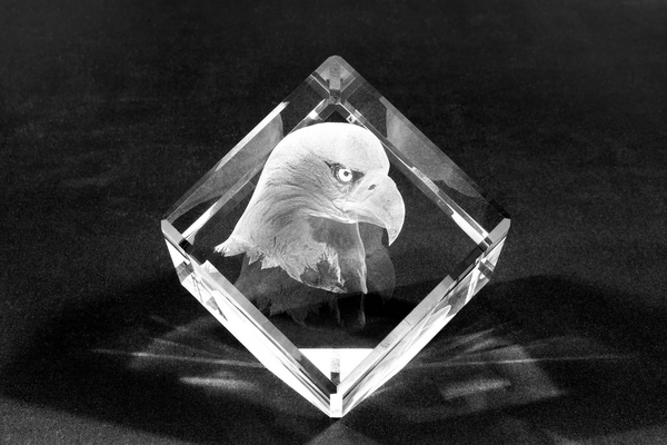 Crystal Cut Corner Cube - Medium Size