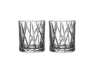 City Double Old Fashion Set of 2 Glass